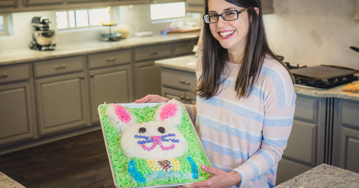 Cute and Fun Easter Bunny Cake