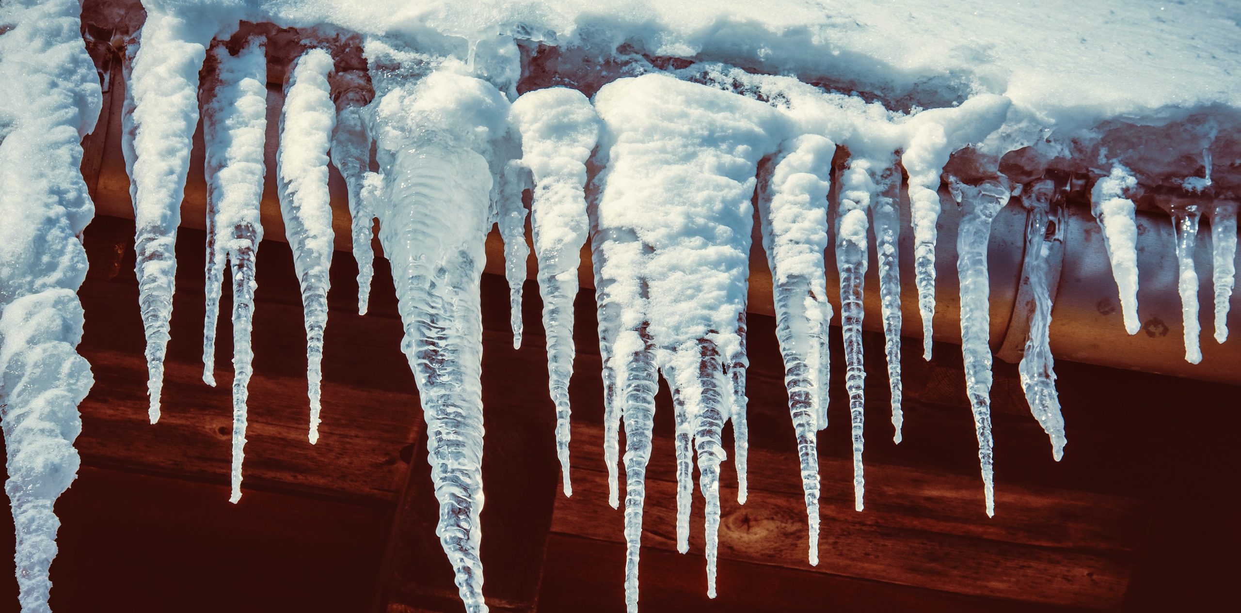 Icicles Hanging off Roof